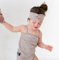 Mommy & Me Matching Twist Headband Set – Beige Rib