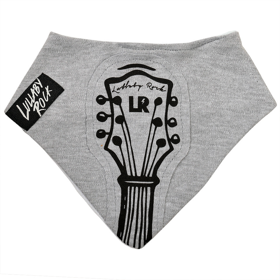 Bandana Bib – Guitar Grey